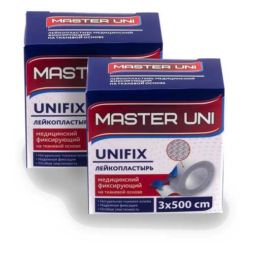 Лейкопластырь MASTER UNI UNFIX 3 х 500 см на тканевой основе 1+1 в Аптека Озерки