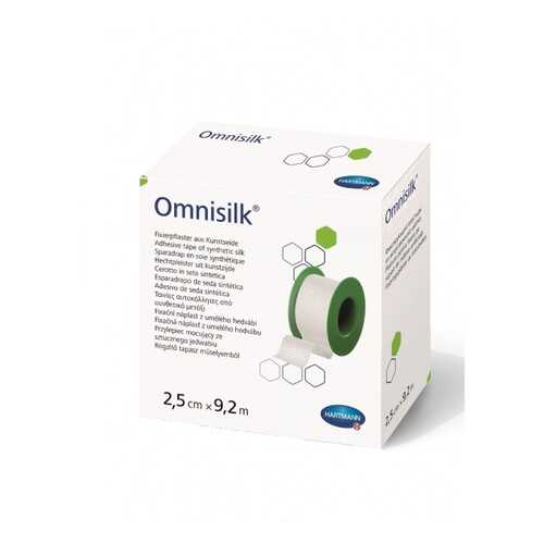 Пластырь Omnisilk фиксирующий из искусственного шёлка для повязок белый 2,5 см х 9,2 м в Аптека Озерки