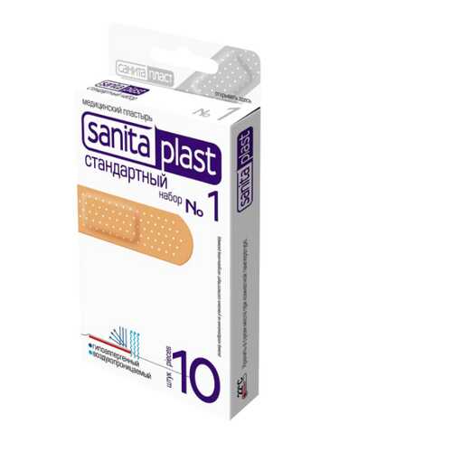 Пластырь Sanits plast Стандартный 1 10 шт. в Аптека Озерки