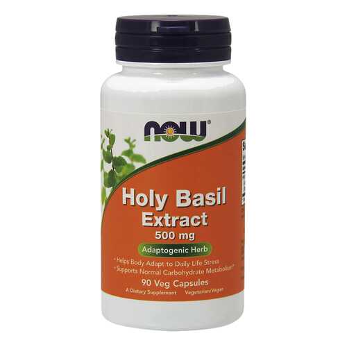 Для нервной системы NOW Holy Basil Extract 500 мг 90 капсул в Аптека Озерки