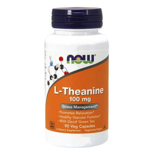 Для нервной системы NOW L-Theanine 100 мг 90 капсул в Аптека Озерки