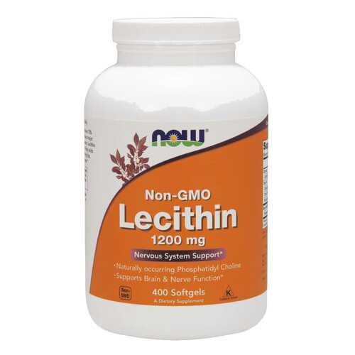 Для нервной системы NOW Lecithin 1200 мг 400 капсул в Аптека Озерки