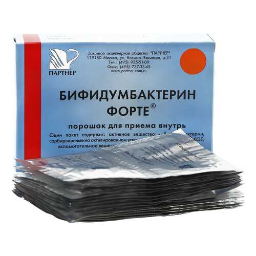 Бифидумбактерин порошок 500 млн КОЕ 0,85 г 5 доз 30 шт. Партнер в Аптека Озерки