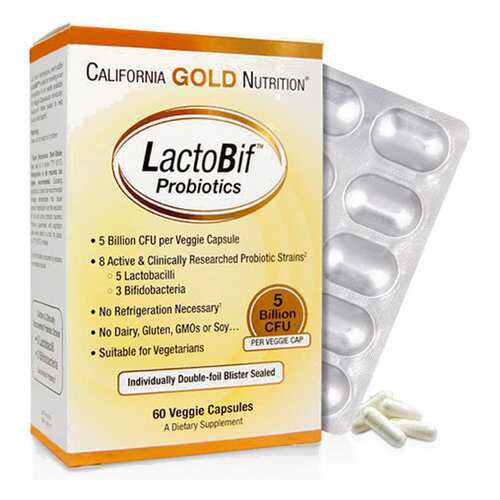 Пробиотик California Gold Nutrition LactoBif Probiotic 30 млрд КОЕ капсулы 60 шт. в Аптека Озерки