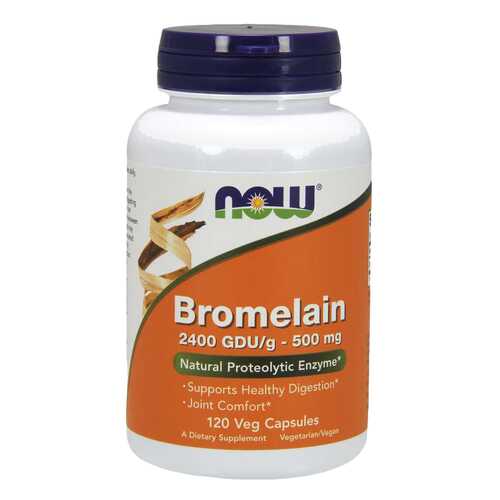 Для пищеварения NOW Bromelain 500 мг120 капсул в Аптека Озерки
