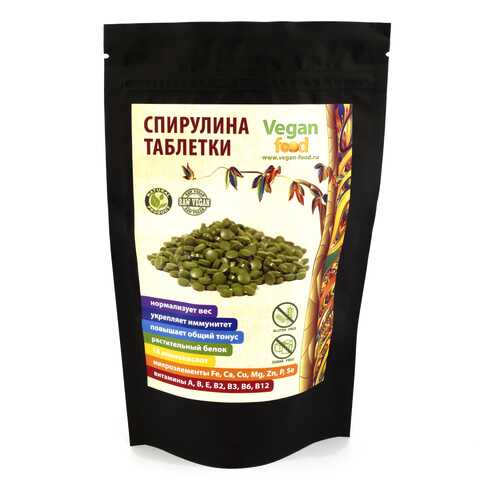 Водоросль Спирулина прессованная Super Green Food таблетки 100 г 200 шт. в Аптека Озерки