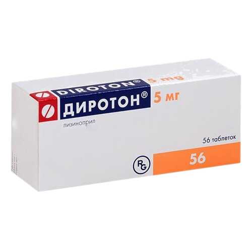 Диротон таблетки 5 мг №56 в Аптека Озерки
