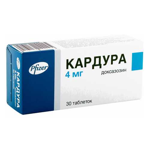 Кардура таблетки 4 мг 30 шт. в Аптека Озерки