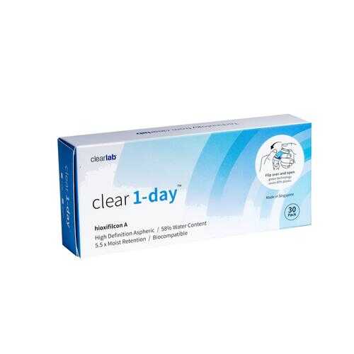 Контактные линзы ClearLab Clear 1-Day 30 линз R 8.7 -01,75 в Аптека Озерки
