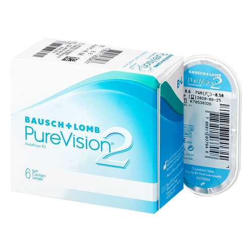 Контактные линзы PureVision 2 6 линз +3,25 в Аптека Озерки