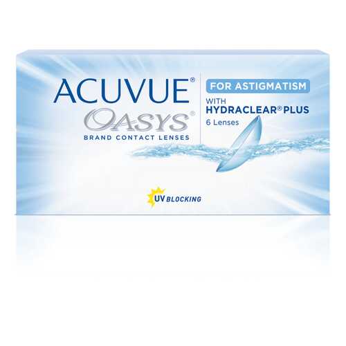 Контактные линзы Acuvue Oasys for Astigmatism with Hydraclear Plus 6 линз +4,50/-2,75/130 в Аптека Озерки
