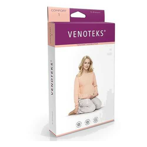 Колготки для беременных VENOTEKS COMFORT с микрофиброй 1 класс 1С402, бежевый, р.XXL в Аптека Озерки
