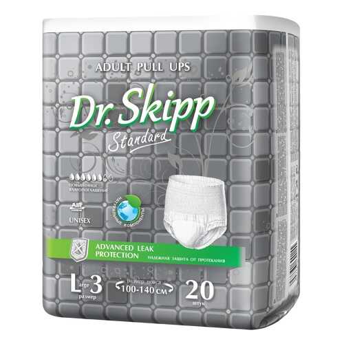 Белье впитывающее для взрослых Dr. Skipp Active Line размер L 100-140 см 20 шт. в Аптека Озерки