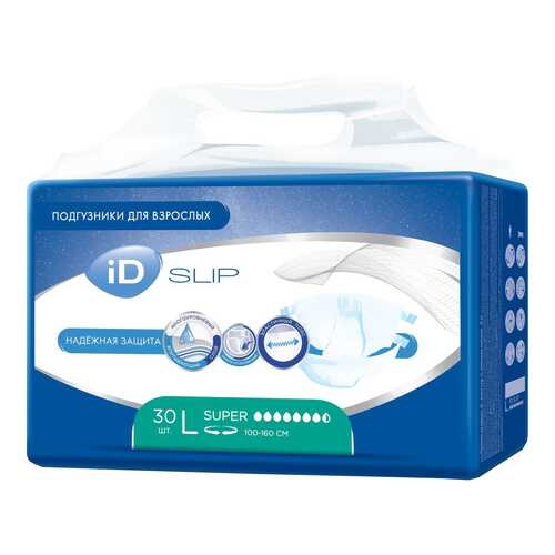 Подгузники для взрослых iD SLIP L 30 шт,/3 в Аптека Озерки