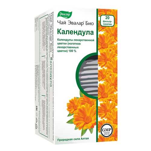 Чай Эвалар БИО календула, 20 фильтр-пакетиков в Аптека Озерки