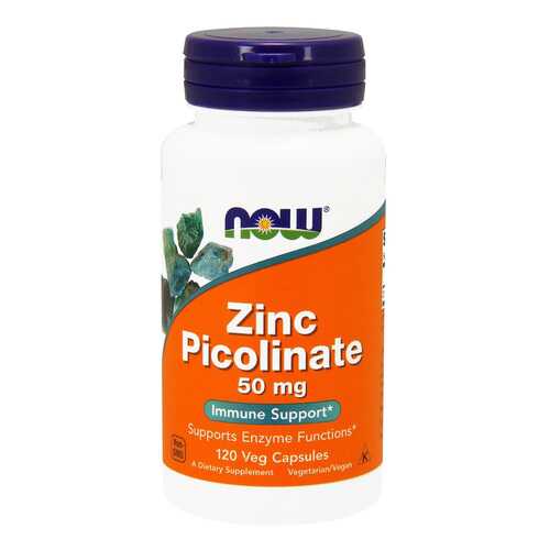 Цинк NOW Zinc Picolinate 120 капс. без вкуса в Аптека Озерки