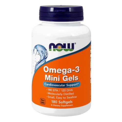 Omega-3 NOW Mini Gels 180 капс. в Аптека Озерки